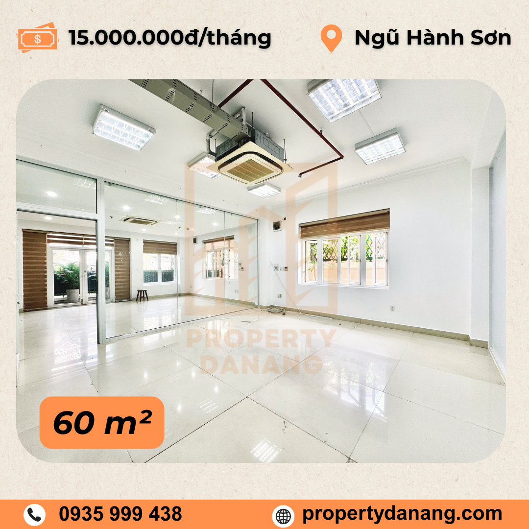 Văn phòng diện tích nhỏ 60 m2 Ngũ Hành Sơn